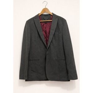 John Varvatos USA Luxe Charcoal Blazer Sport Coat 42 One‎ Button Tailored